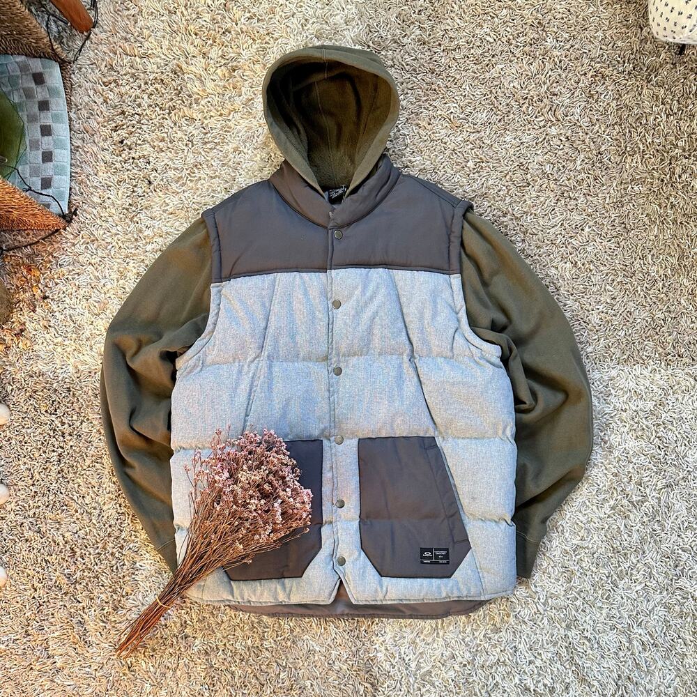 Vintage Oakley Gary Khaki Vest Light Jacket Men’s Size XL